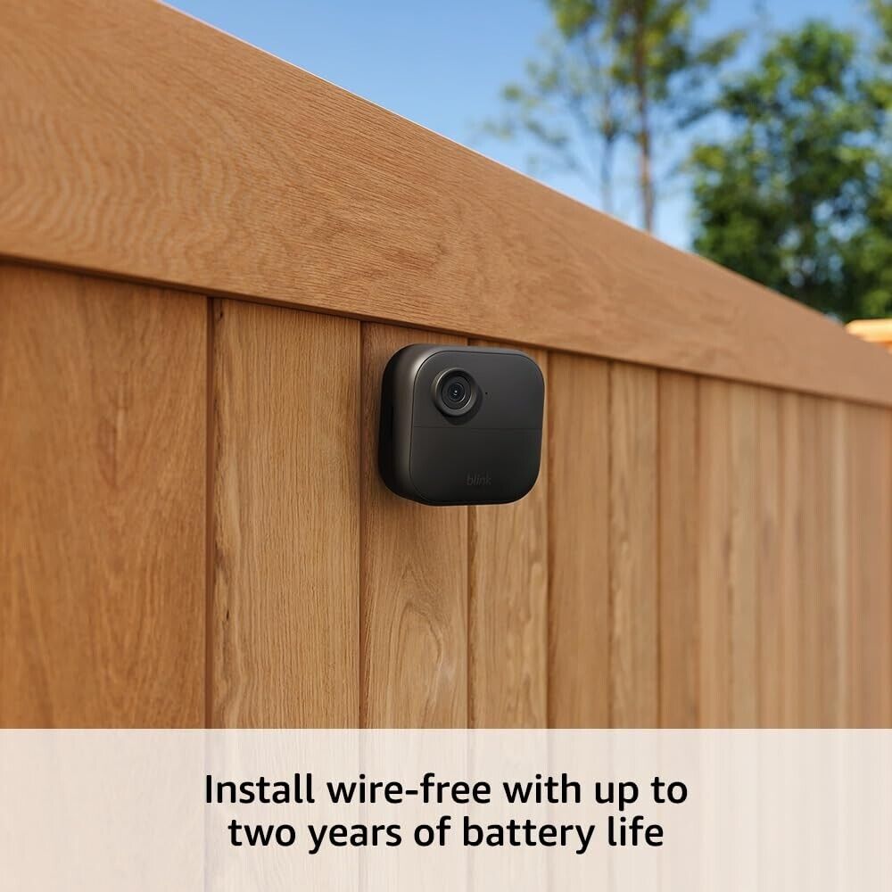 Blink Outdoor (4th Gen) Add-On Camera – HD Wire-Free Smart Security Cam | Open Box Deal